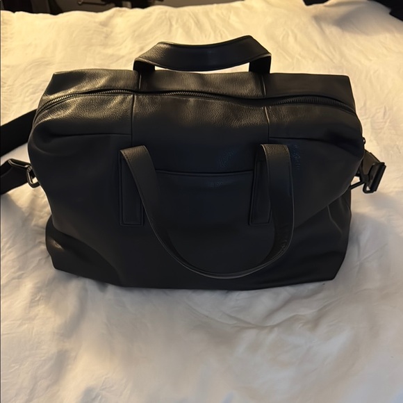 AWAY Black Leather duffle/weekender - Picture 2 of 8
